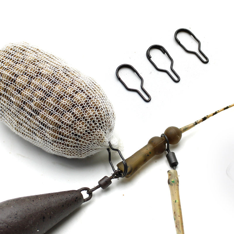 10pcs Fishing Link Clip For Carp Hair Rig Feeder Tackle Accessories
