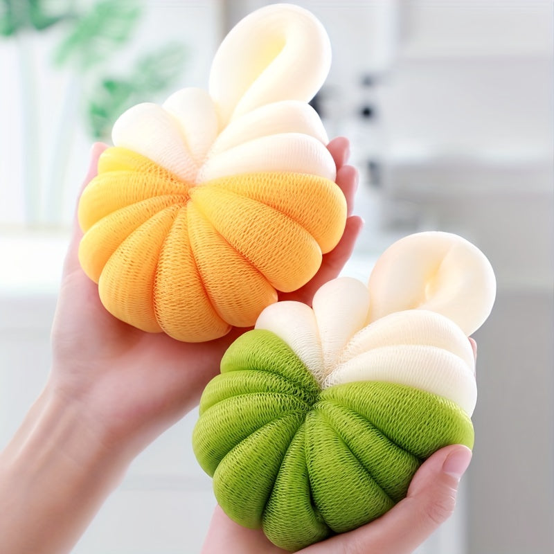 Pumpkin Bath Sponge & Mesh Ball Set