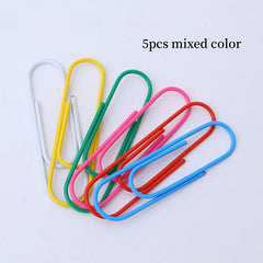 Multicolored Jumbo Coated Paper Clips 100mm - 12 or 5 Packs