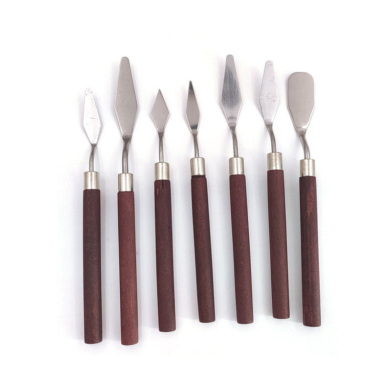 7pcs Cake Palette Mini Spatula Art Small Clay Tools Decorating