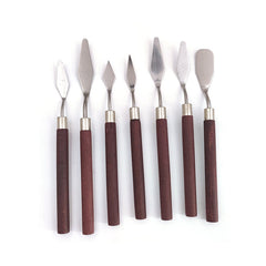 7pcs Cake Palette Mini Spatula Art Small Clay Tools Decorating