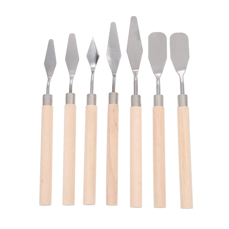7pcs Cake Palette Mini Spatula Art Small Clay Tools Decorating