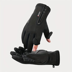 Waterproof Warm Fishing Gloves Non slip Windproof Gloves Winter Fishing Cycling
