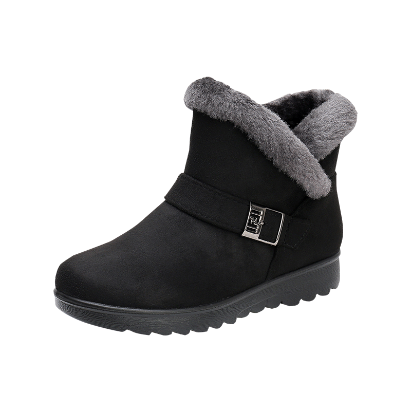Women's Non slip Medium Tube Snow Boots Warm Hiking Shoes