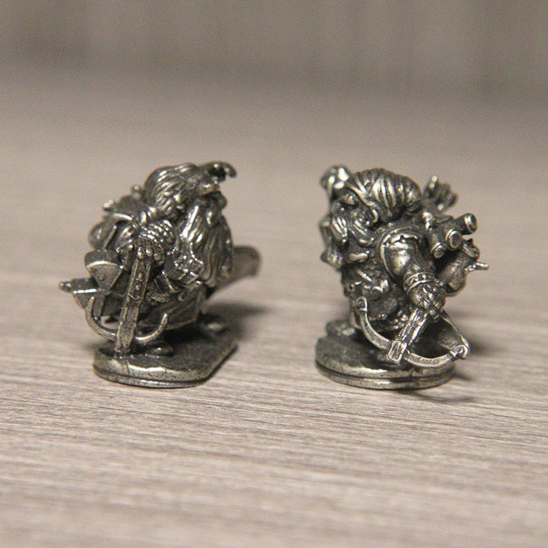 Brass Dwarf Legion Soldier Cartoon Desktop Decoration Figurines
