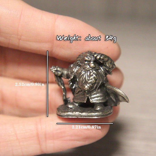 Brass Dwarf Legion Soldier Cartoon Desktop Decoration Figurines
