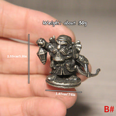 Brass Dwarf Legion Soldier Cartoon Desktop Decoration Figurines