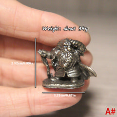 Brass Dwarf Legion Soldier Cartoon Desktop Decoration Figurines