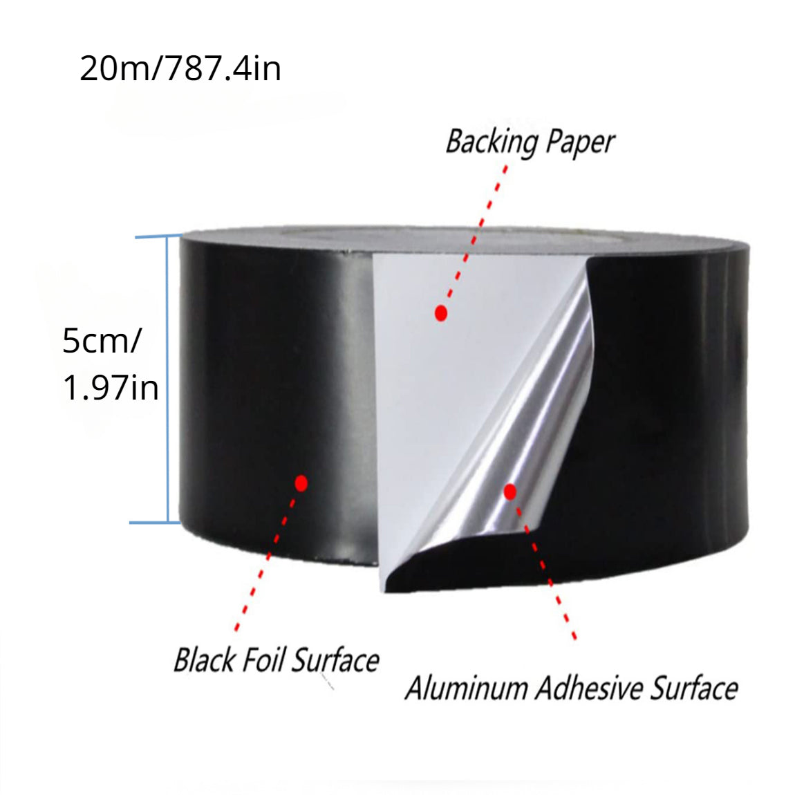 Aluminum Foil Tape HVAC Sealing Adhesive Duct Tape