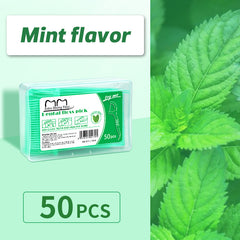 Mint Fruit Flosser Portable Toothpick Dental Floss Pick
