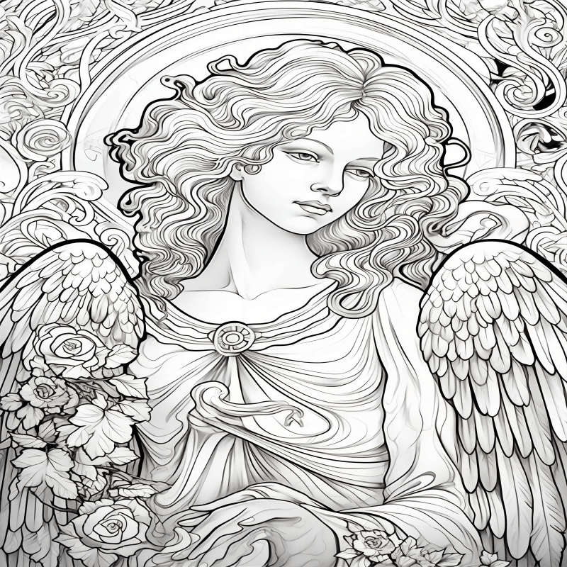 Fantasy Adult Coloring Book - Stress Relief - 25 Pages - Thick Paper