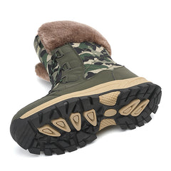 Camouflage Non-slip Lace-up Camping Boots for Women