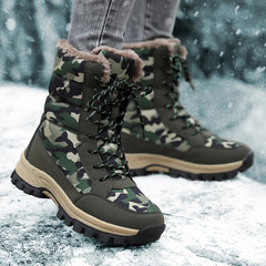 Camouflage Non-slip Lace Up Hiking Boots for Women