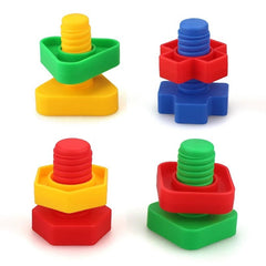 Jumbo Nuts and Bolts Set Large Toy Screw Nut