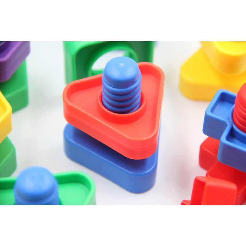 Jumbo Nuts and Bolts Set Large Toy Screw Nut