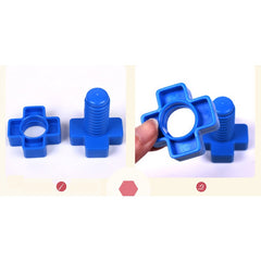 Jumbo Nuts and Bolts Set Large Toy Screw Nut
