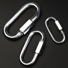 6pcs Metal Lock Buckle Safety Hanging Buckle for Camping Hiking Travel