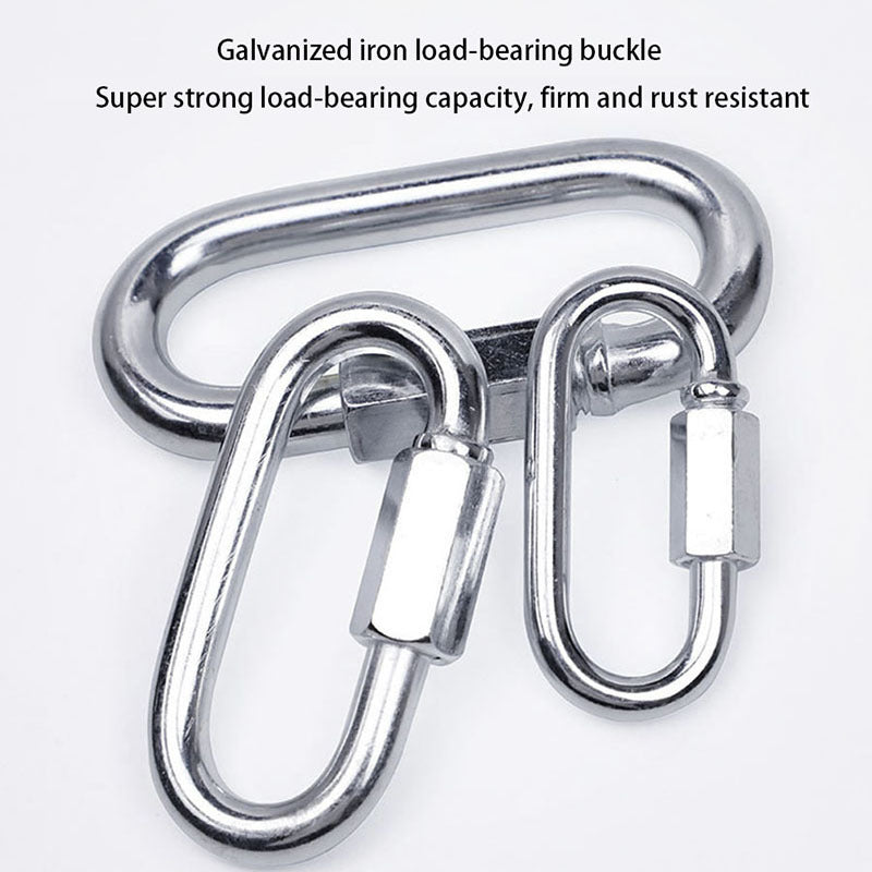 6pcs Metal Lock Buckle Safety Hanging Buckle for Camping Hiking Travel