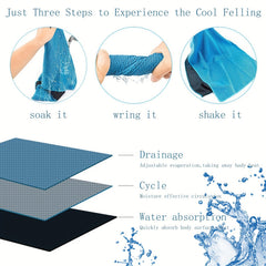 6/10pcs Quick Drying Cooling Towel Microfiber Soft Breathable Sports Towel