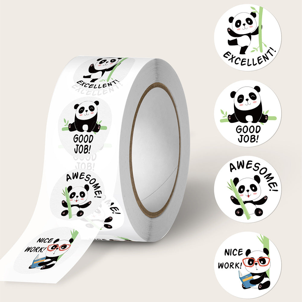 500pcs Big Panda Student Encouragement Stickers