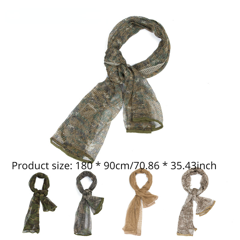 Breathable Camo Scarf Military Camouflage Mesh Scarves For Shooting