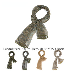 Breathable Camo Scarf Military Camouflage Mesh Scarves For Shooting