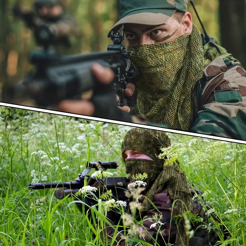 Breathable Camo Scarf Military Camouflage Mesh Scarves For Shooting