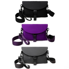 Men's Nylon Chest Pack Cellphone Pouch Outdoor Crossbody Bag
