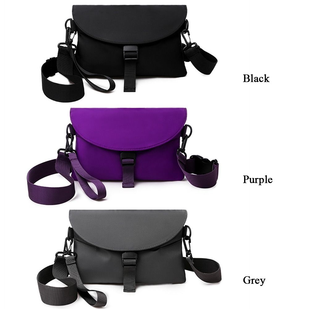 Men's Nylon Chest Pack Cellphone Pouch Outdoor Crossbody Bag