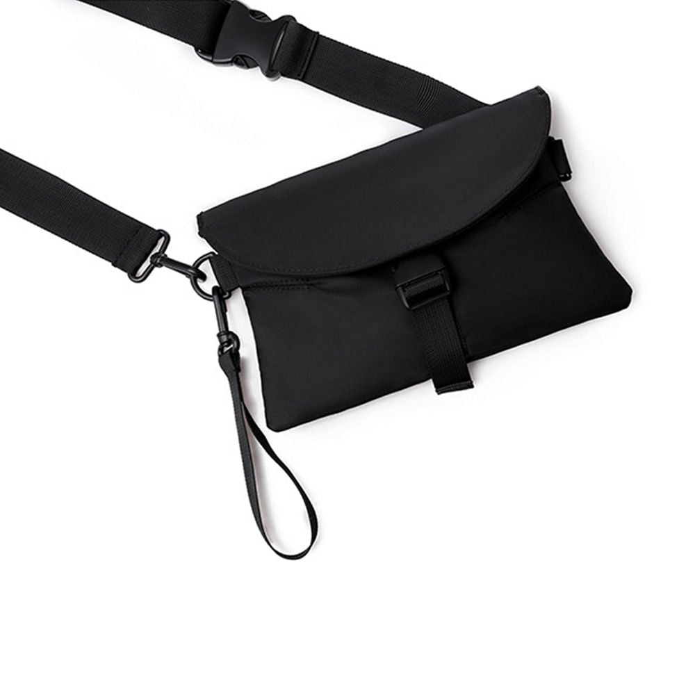 Men's Nylon Chest Pack Cellphone Pouch Outdoor Crossbody Bag