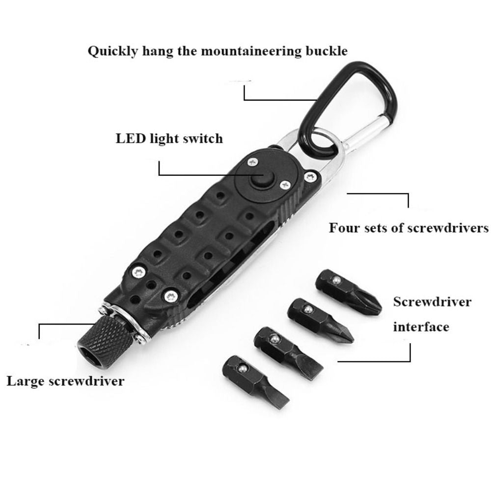 Mini Screwdriver Key Chain Bottle Opener Outdoor Gadget