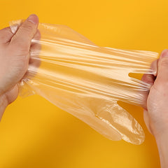 50/100 Disposable Plastic Gloves Cat. Housework BBQ Spa