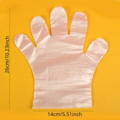 50/100 Disposable Plastic Gloves Cat. Housework BBQ Spa