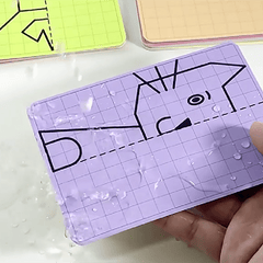 Cartoon Lattice Drawing Toys with Wipe Pen