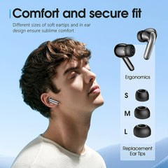 Wireless Headphones with 13mm Speakers, 30 Hr Playback, Noise Canceling Mic