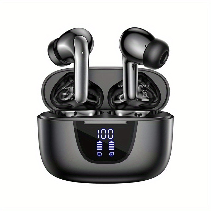 Wireless Headphones with 13mm Speakers, 30 Hr Playback, Noise Canceling Mic