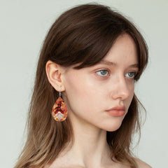 Maple Leaf Faux Leather Earrings Christmas Gift Girls Jewelry