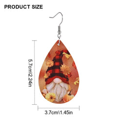 Maple Leaf Faux Leather Earrings Christmas Gift Girls Jewelry