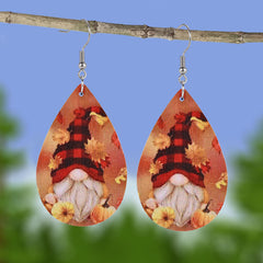 Maple Leaf Faux Leather Earrings Christmas Gift Girls Jewelry