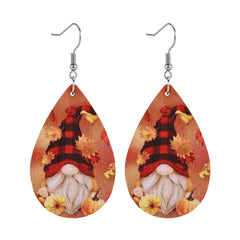 Maple Leaf Faux Leather Earrings Christmas Gift Girls Jewelry