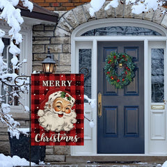 Let It Snow Snowman Snowflake Christmas Garden Flag 30x45cm Vertical