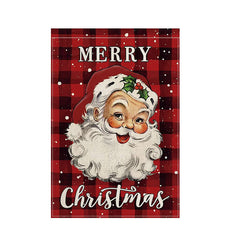 Let It Snow Snowman Snowflake Christmas Garden Flag 30x45cm Vertical