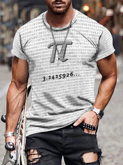 3D Print Men's Graphic T-Shirt Short Sleeve Pullover Tops