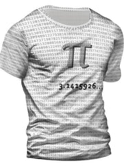 3D Print Men's Graphic T-Shirt Short Sleeve Pullover Tops