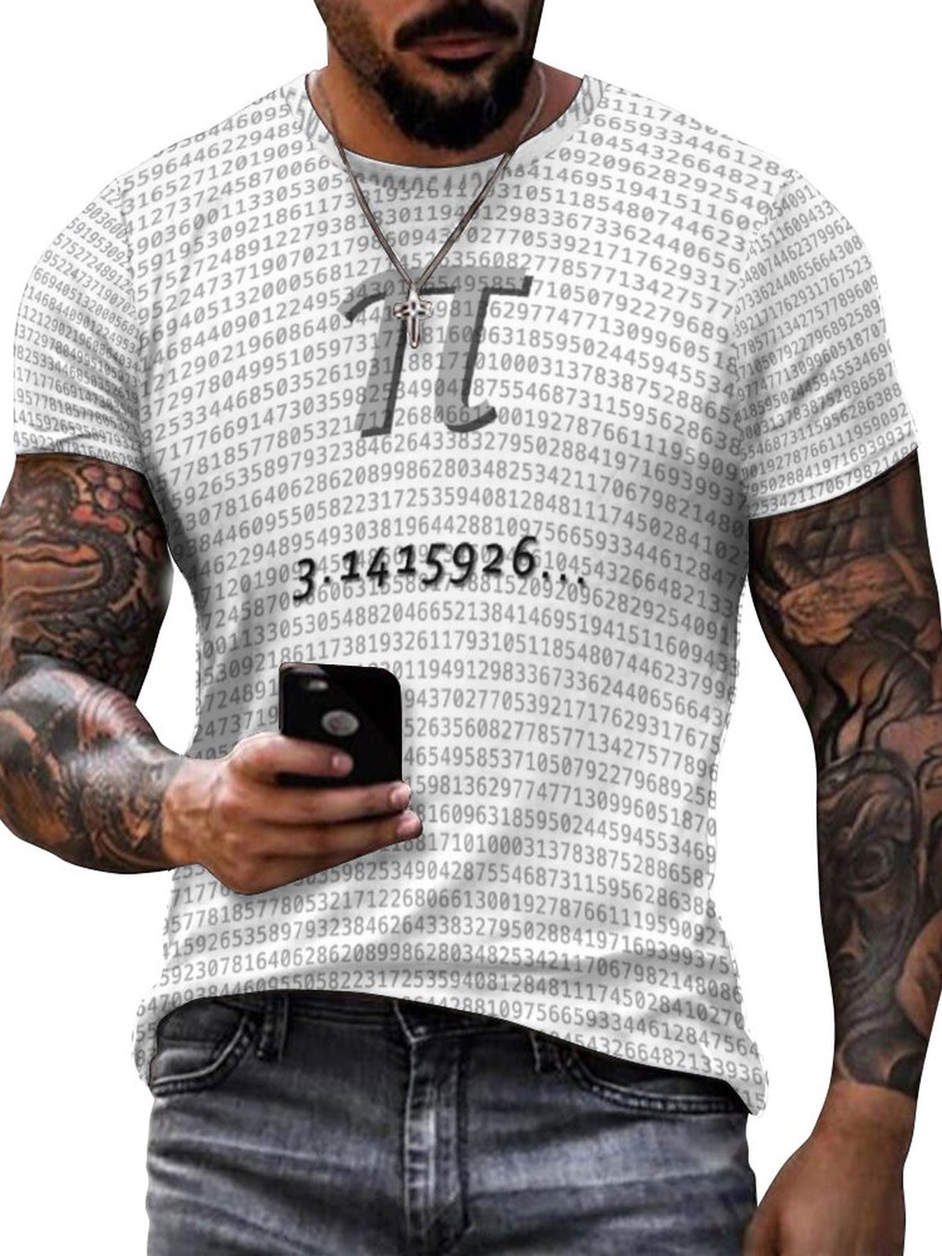 3D Print Men's Graphic T-Shirt Short Sleeve Pullover Tops