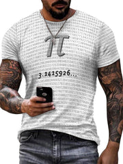 3D Print Men's Graphic T-Shirt Short Sleeve Pullover Tops