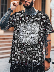 Halloween Style Pumpkin 3D Print Men's Graphic T shirt Causal Comfy Tees