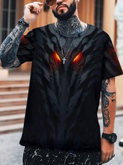 3D Print Men's Graphic T-shirt Short Sleeve Pullover Tops