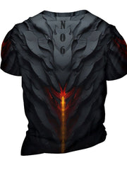 3D Print Men's Graphic T-shirt Short Sleeve Pullover Tops
