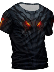 3D Print Men's Graphic T-shirt Short Sleeve Pullover Tops